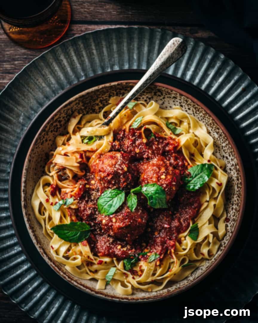 Spaghetti and Meatballs with Marinara Sauce from Scratch