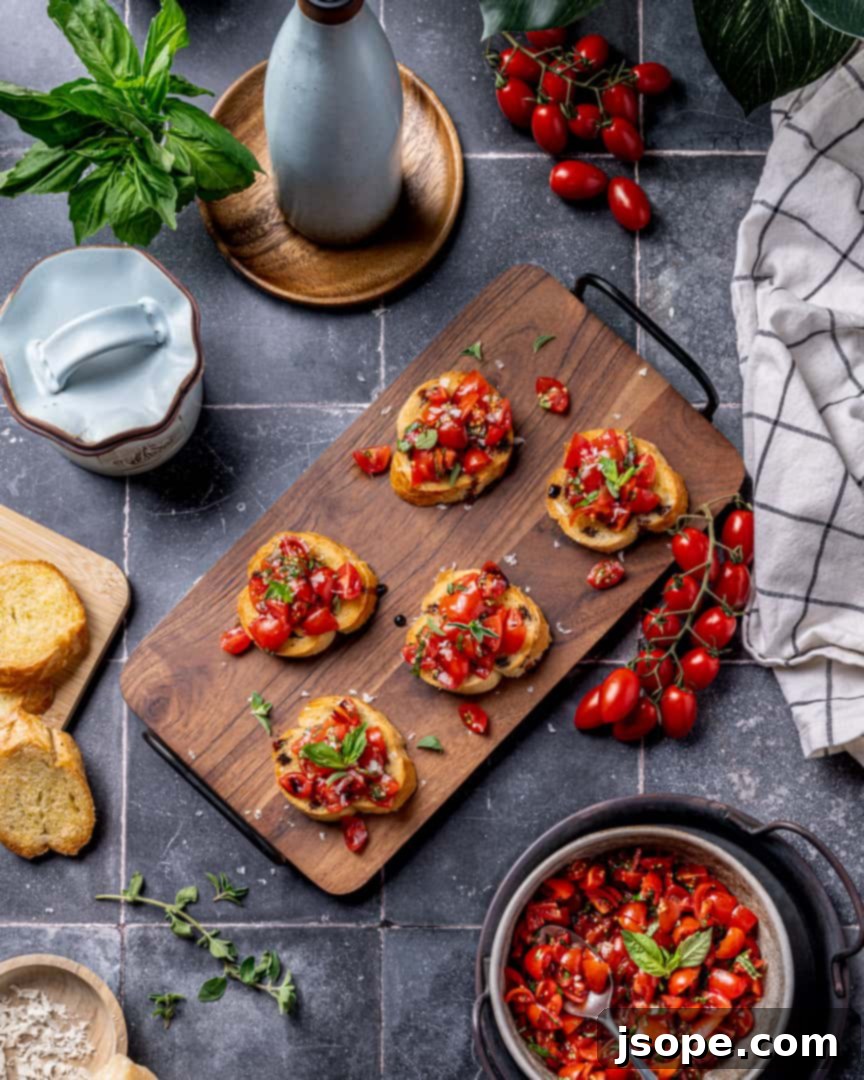 Marinated Tomatoes for Quick and Easy Bruschetta Recipe
