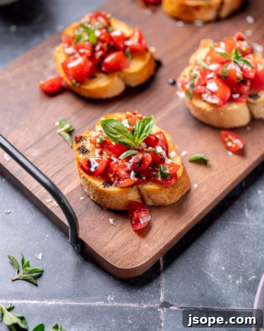 Bruschetta with Marinated Tomatoes