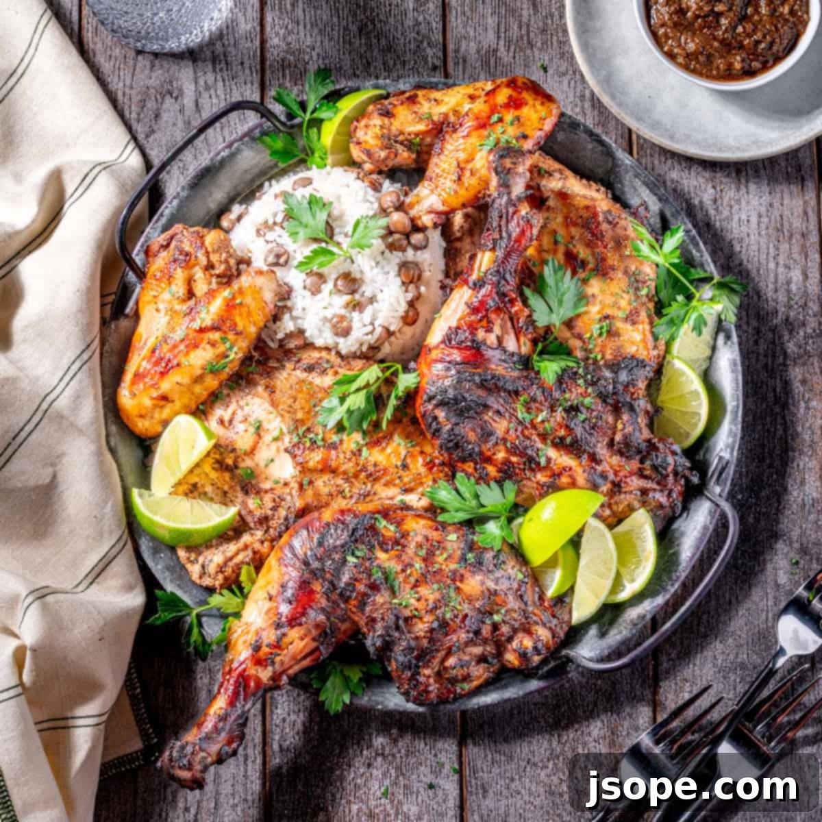Jamaican Jerk Chicken: The Ultimate Flavor Bomb 2 Authentic Grilled Jamaican Jerk Chicken with Overnight Marinade