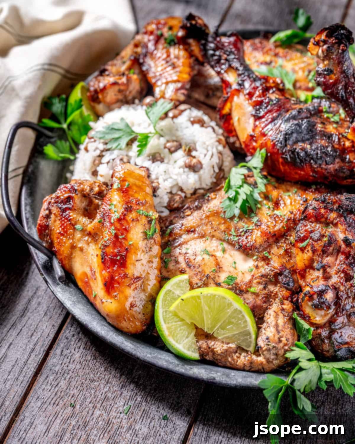 Jamaican Jerk Chicken: The Ultimate Flavor Bomb 3 Close up of perfectly grilled Jamaican Jerk Chicken