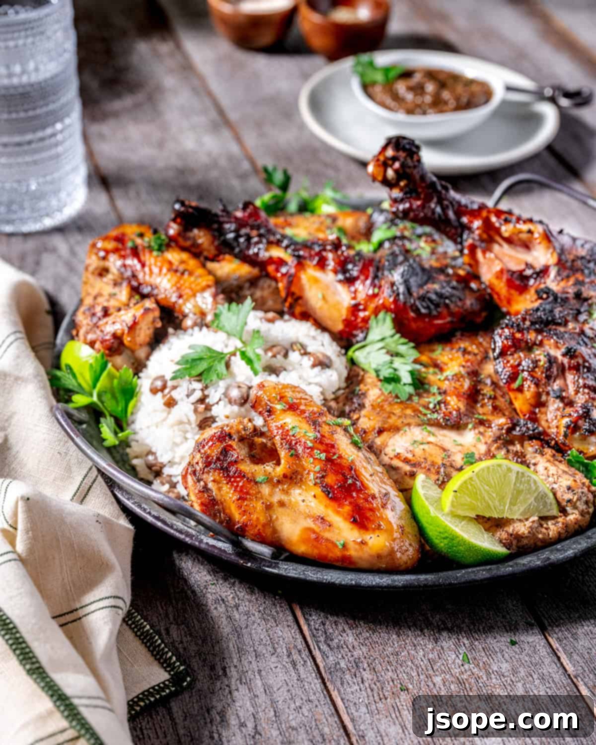 Jamaican Jerk Chicken: The Ultimate Flavor Bomb 4 Marinated Jamaican Jerk Chicken ready for the grill