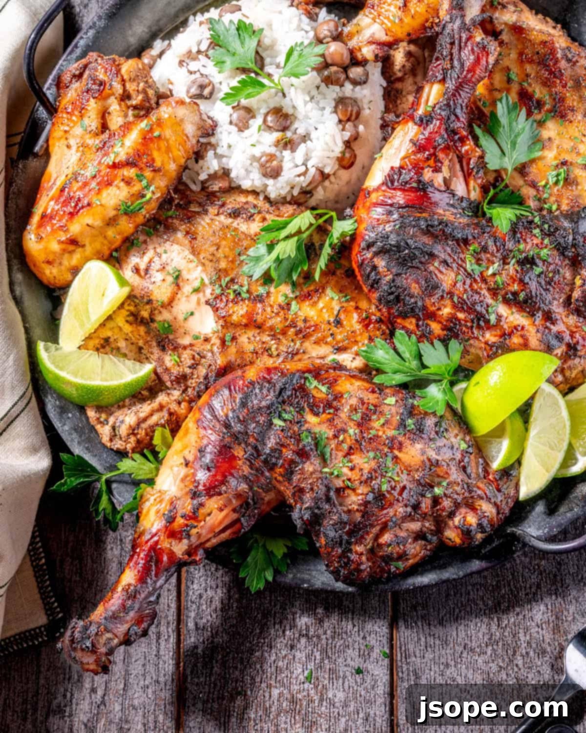 Jamaican Jerk Chicken: The Ultimate Flavor Bomb 6 Authentic Jamaican Jerk Chicken ready to be served