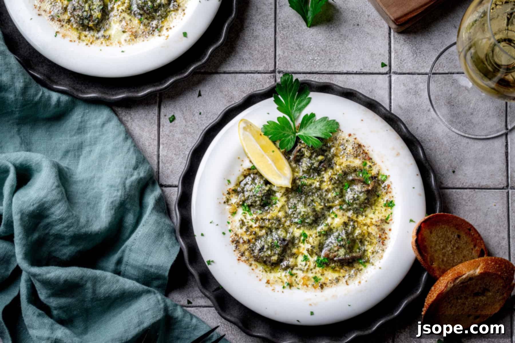Classic French Escargot in Herb-Infused Garlic Butter 9 Classic French Escargot with Parsley Garlic Butter