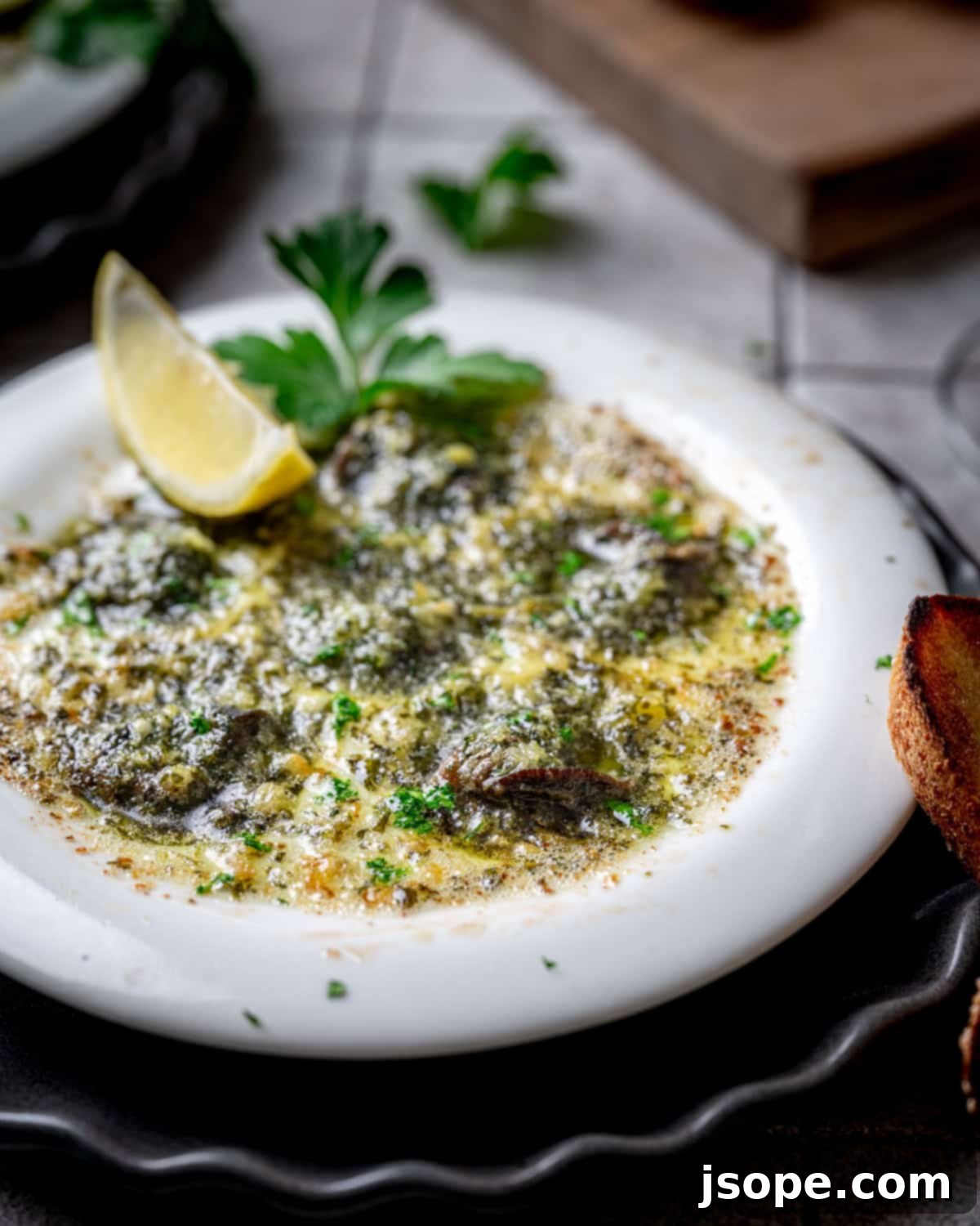 Classic French Escargot in Herb-Infused Garlic Butter 5 Classic French Escargot with Parsley Garlic Butter